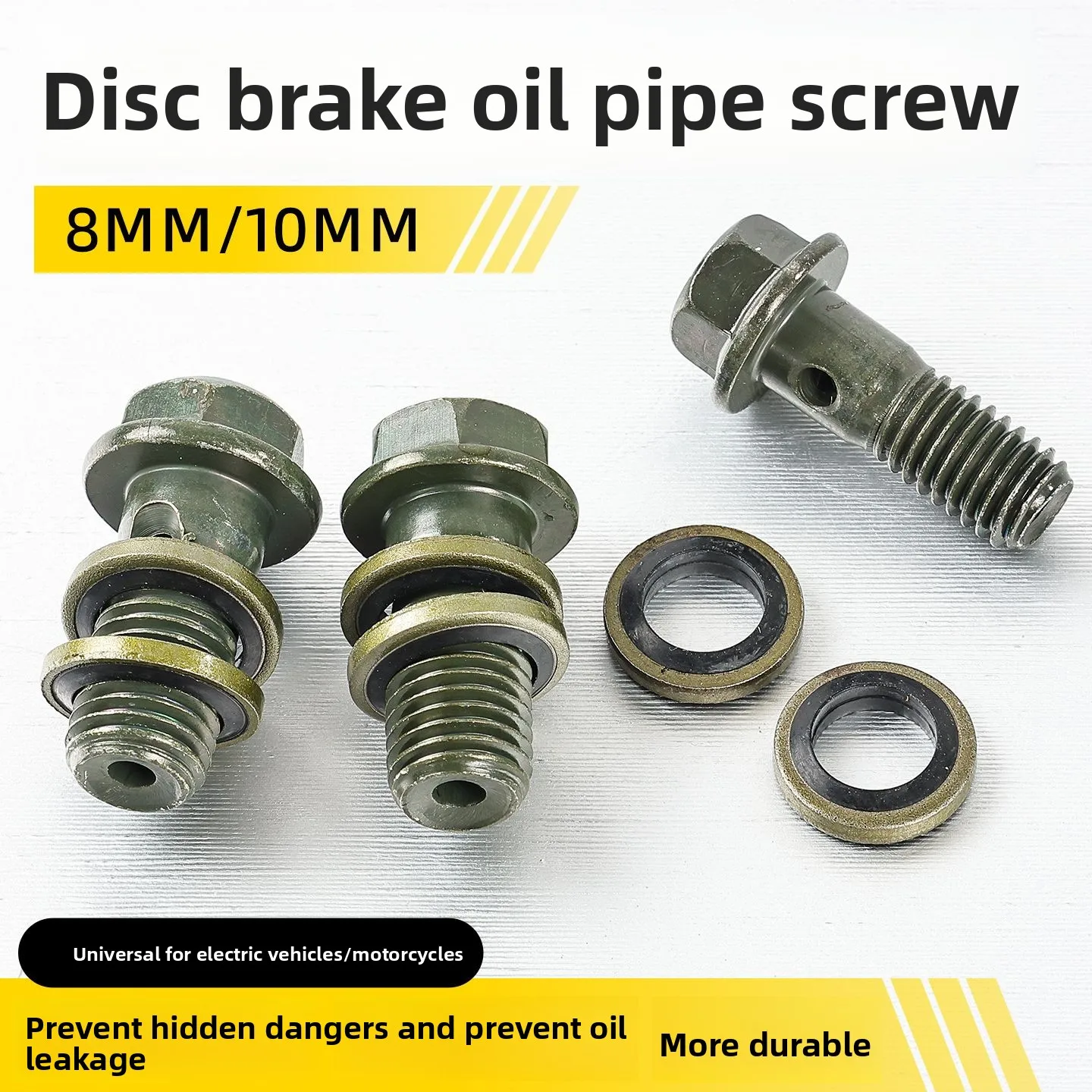 Electric motorcycle disc brake oil pump hose 8/10mm hollow screw, scooter brake upper and lower pump caliper bolt
Electric motorcycle disc brake oil pump hose 8/10mm hollow screw, scooter brake upper and lower pump caliper bolt