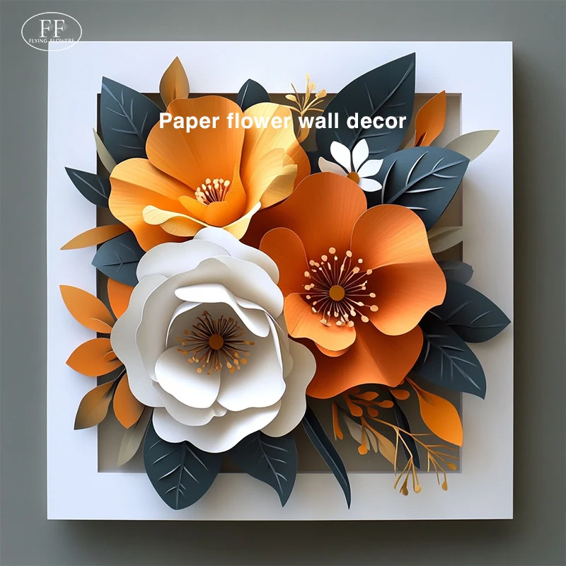 Large Indoor 3D Wall Hanging Flying Flowers Paper Sculpture Art Home Decorative Bar Peinture Sur Papier for Parties
Large Indoor 3D Wall Hanging Flying Flowers Paper Sculpture Art Home Decorative Bar Peinture Sur Papier for Parties