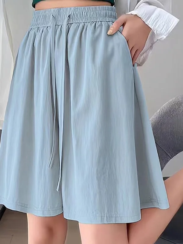 New 2025 Ice Silk Summer Pants Loose Wide Leg Casual orts Thin Five-Quarter Length Korean Commute Straight Leg Trousers clothes 
New 2025 Ice Silk Summer Pants Loose Wide Leg Casual orts Thin Five-Quarter Length Korean Commute Straight Leg Trousers clothes