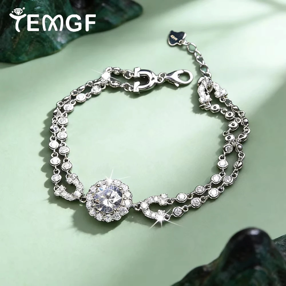 TEMGF 8mm Colorful Moissanite Bracelet for Women S925 Silver Double Layer Zircon Bubble Chain Wedding Shiny Luxury Wrist Jewelry
TEMGF 8mm Colorful Moissanite Bracelet for Women S925 Silver Double Layer Zircon Bubble Chain Wedding Shiny Luxury Wrist Jewelry