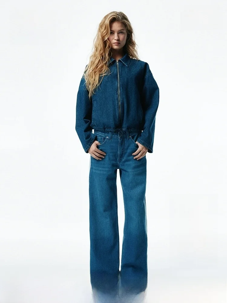 Новые весенние женские широкие джинсы со средней талией и полосками по бокам, повседневный крой, хлопок с талией 00% H & M 30702
Новые весенние женские широкие джинсы со средней талией и полосками по бокам, повседневный крой, хлопок с талией 00% H & M 30702