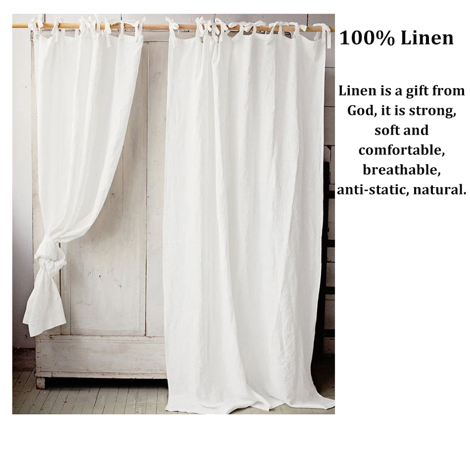 100% Linen Curtains for Window Living Room Rod Pocket
100% Linen Curtains for Window Living Room Rod Pocket