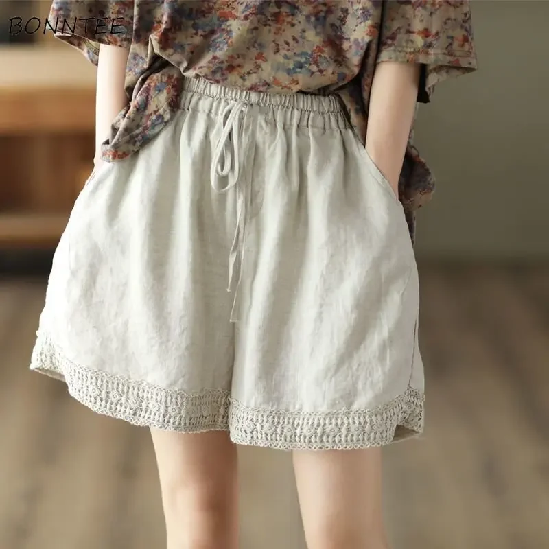 M-3XL Shorts Women Vintage Wide Leg Hollow Out 6-colors Chic Drawstring Korean Style Summer Fashion Loose Casual Solid All-match
M-3XL Shorts Women Vintage Wide Leg Hollow Out 6-colors Chic Drawstring Korean Style Summer Fashion Loose Casual Solid All-match