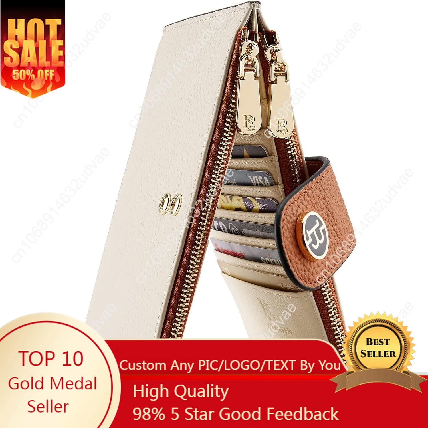 BOSTANTEN Leather Wallets for Women RFID Blocking Slim Bofild Purse Card Holder with Zipper Pocket
BOSTANTEN Leather Wallets for Women RFID Blocking Slim Bofild Purse Card Holder with Zipper Pocket