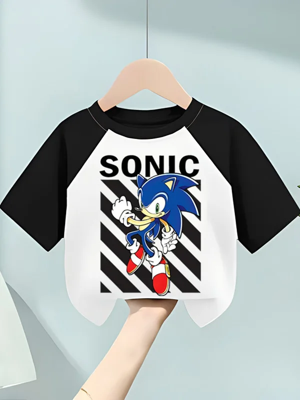 Детская одежда Sonic, летняя одежда из чистого хлопка с половиной рукавов, детская одежда и футболки с короткими рукавами из чистого хлопка для малышей
Детская одежда Sonic, летняя одежда из чистого хлопка с половиной рукавов, детская одежда и футболки с короткими рукавами из чистого хлопка для малышей