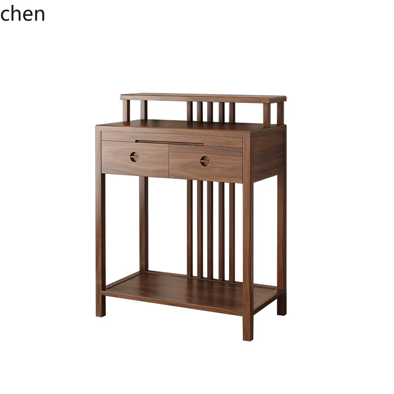 CP solid wood table new Chinese black walnut Buddhist table modern simple altar cabinet
CP solid wood table new Chinese black walnut Buddhist table modern simple altar cabinet