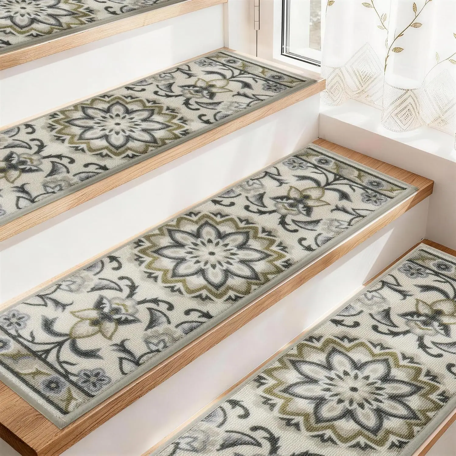 Non Slip Stair Treads 8x30, Washable Stair Carpet for Wood Steps, 15 Pcs
Non Slip Stair Treads 8x30, Washable Stair Carpet for Wood Steps, 15 Pcs