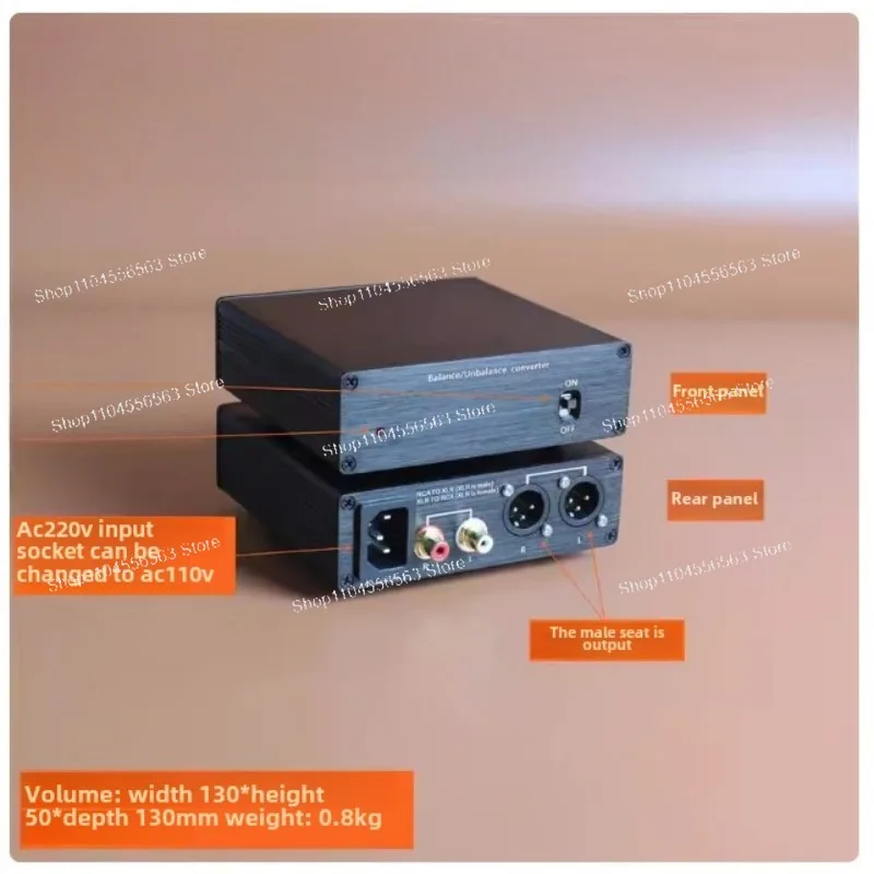 XLR Balanced to RCA Non-balanced /RCA Non-balanced to XLR Balanced/Dedicated IC or Audio Cow Converter 
XLR Balanced to RCA Non-balanced /RCA Non-balanced to XLR Balanced/Dedicated IC or Audio Cow Converter
