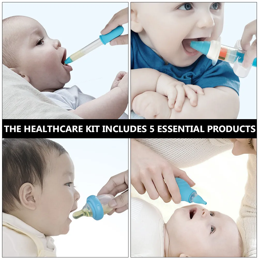 5Pcs Baby Medicine Dispenser High Quality Infant Healthcare Kit Aspirator Earwax Cleaner Feeder Set Durable Safe
5Pcs Baby Medicine Dispenser High Quality Infant Healthcare Kit Aspirator Earwax Cleaner Feeder Set Durable Safe