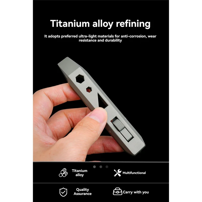 AB13-Pry Bar Многофункциональный титановый сплав Unibody Карманный портативный инструмент Открывалка для бутылок Открытое сломанное окно
AB13-Pry Bar Многофункциональный титановый сплав Unibody Карманный портативный инструмент Открывалка для бутылок Открытое сломанное окно