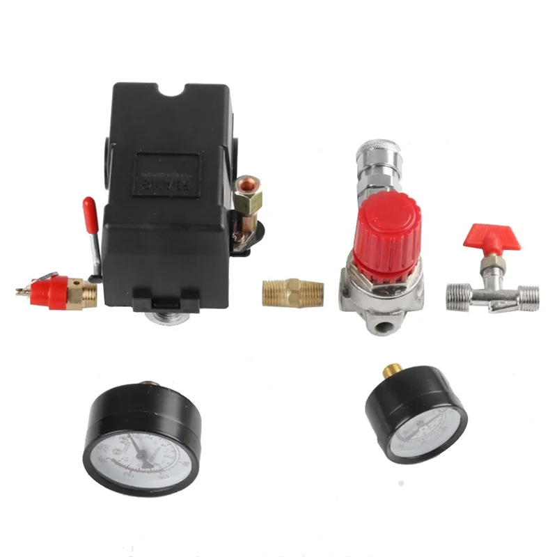 A23E-Air Compressor Pressure Switch Air Compressor Switch 90-120PSI 4 Port Safety Valve Air Compressor
A23E-Air Compressor Pressure Switch Air Compressor Switch 90-120PSI 4 Port Safety Valve Air Compressor