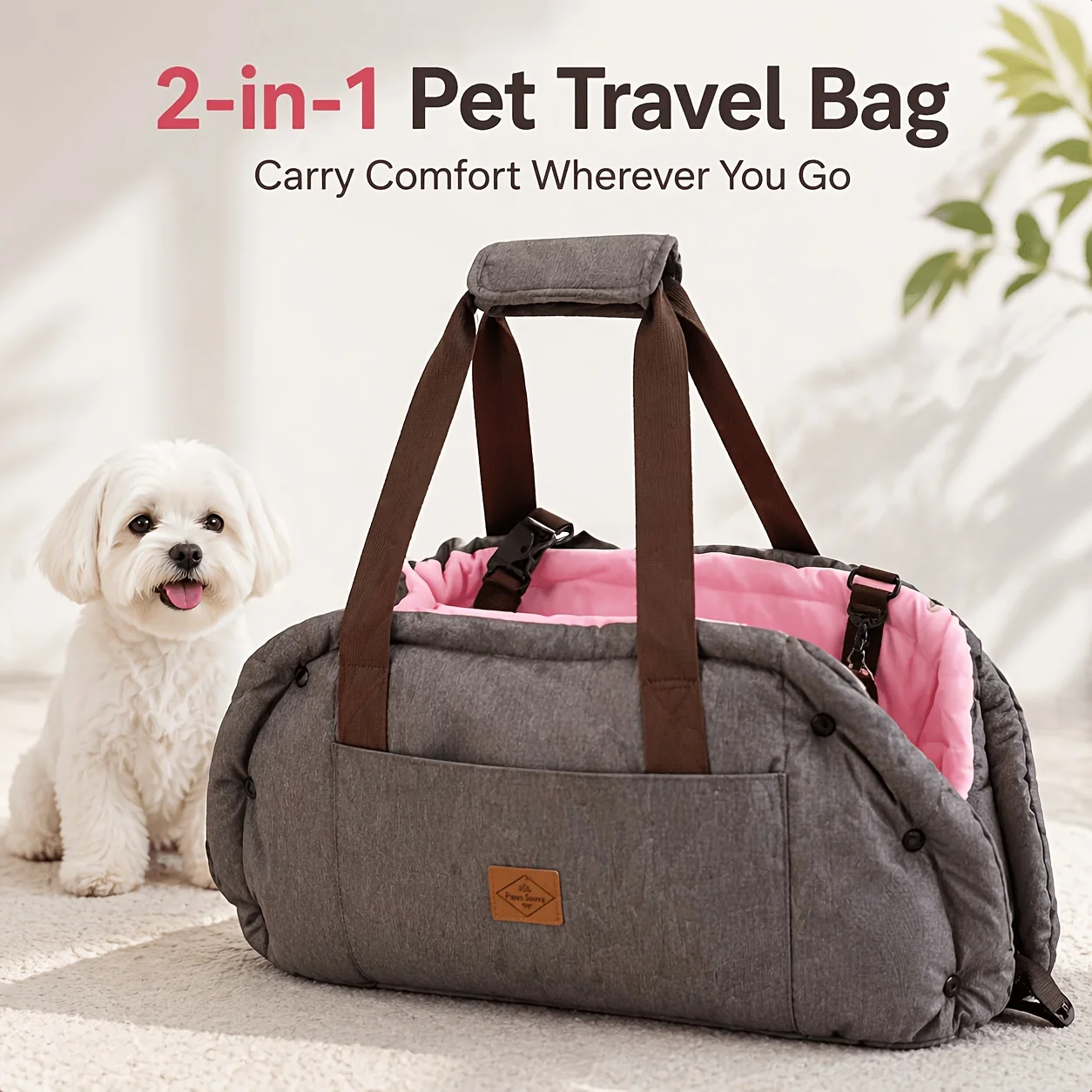 Two In One Pet Bed Travel Bag Portable Foldable Dog Lounger Soft Scratch Resistant Safety Hook Camping Outdoor Daily Home Rest
Two In One Pet Bed Travel Bag Portable Foldable Dog Lounger Soft Scratch Resistant Safety Hook Camping Outdoor Daily Home Rest
