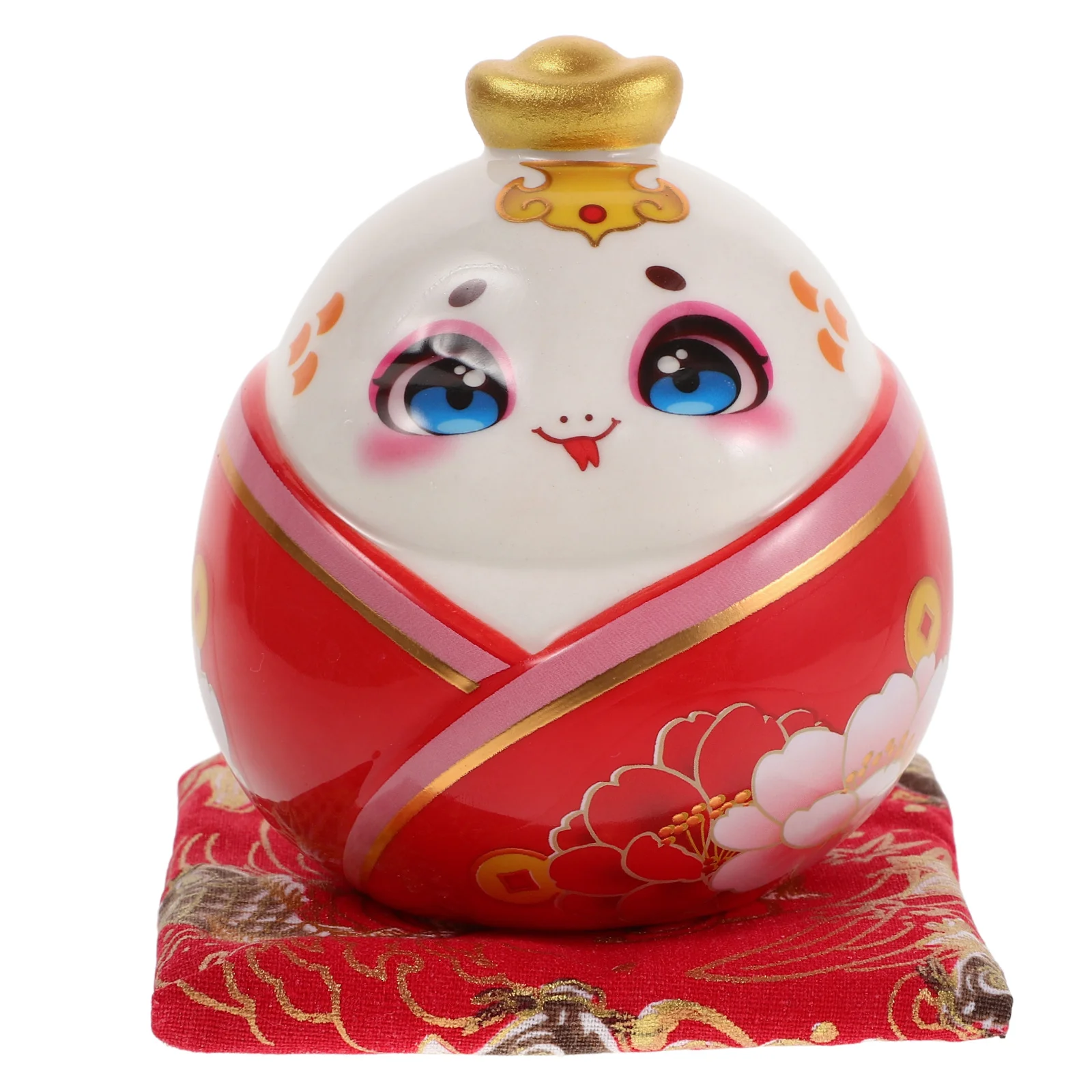 Ceramic Snake Coin Bank Yellow Year of The Snake Decorative Money Saving Jar Fortune Statue for Office Cash Bank
Ceramic Snake Coin Bank Yellow Year of The Snake Decorative Money Saving Jar Fortune Statue for Office Cash Bank