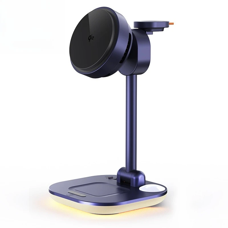 4-in-1 refrigeration wireless charger, foldable LED night light bedside light mobile phone holder
4-in-1 refrigeration wireless charger, foldable LED night light bedside light mobile phone holder