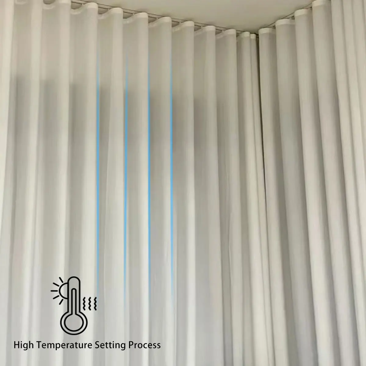 S Fold Waves Curtains Track with White Sheer for Living Room, Ripple Fold Super Soft Window Tulle Curtains, Custom Size
S Fold Waves Curtains Track with White Sheer for Living Room, Ripple Fold Super Soft Window Tulle Curtains, Custom Size