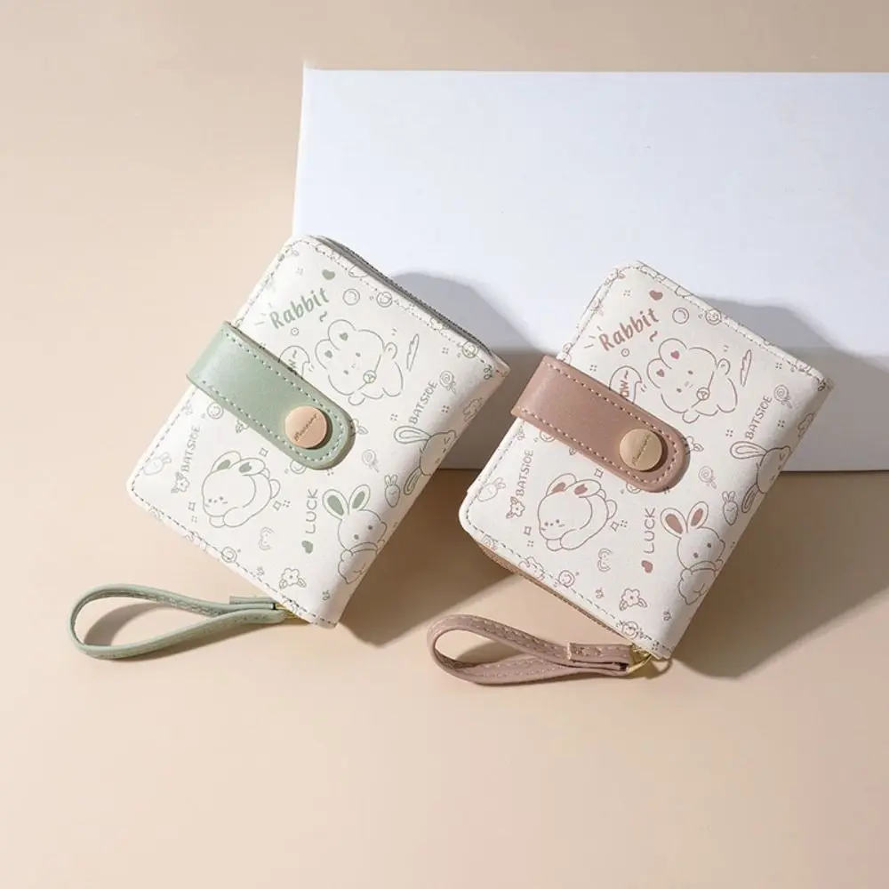 New PU Leather Short Wallet Cartoon Rabbit Zipper Coin Purse High-capacity Card Bag Women
New PU Leather Short Wallet Cartoon Rabbit Zipper Coin Purse High-capacity Card Bag Women