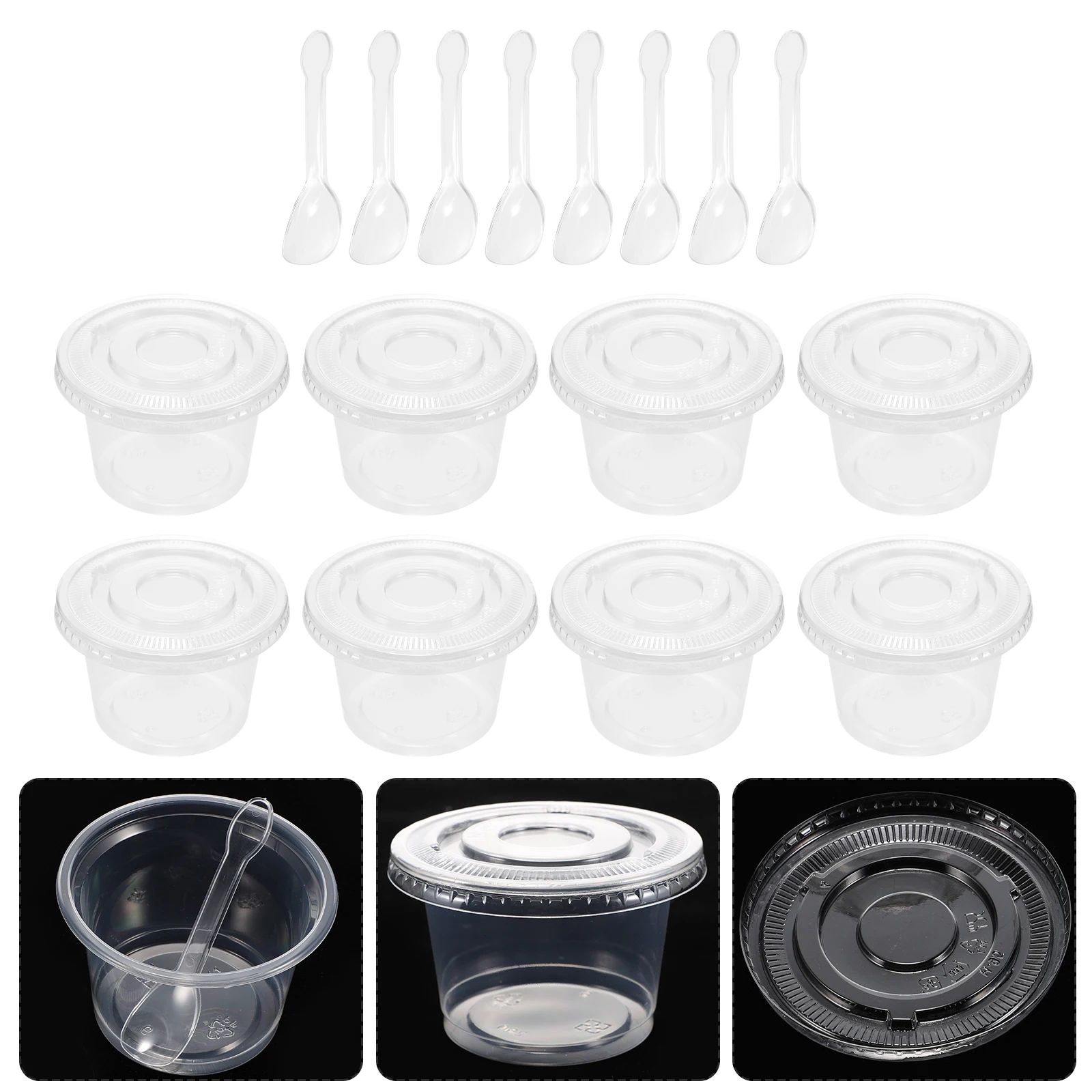 20 Sets Clear Dessert Transparent Pudding Mousse Disposable Ice Cream Cups Cake Containers Plastic Food Cups With Lid Safe
20 Sets Clear Dessert Transparent Pudding Mousse Disposable Ice Cream Cups Cake Containers Plastic Food Cups With Lid Safe