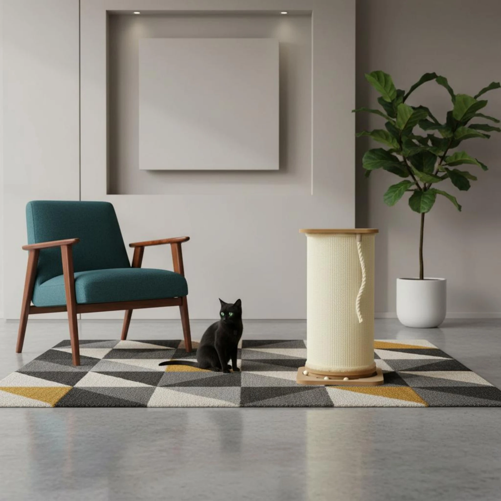 Extra Tall Feline Scratching Post Wear-Resistant Sisal Scratch Post Vertical Feline Scratch Post Stable Base Pet Furniture
Extra Tall Feline Scratching Post Wear-Resistant Sisal Scratch Post Vertical Feline Scratch Post Stable Base Pet Furniture