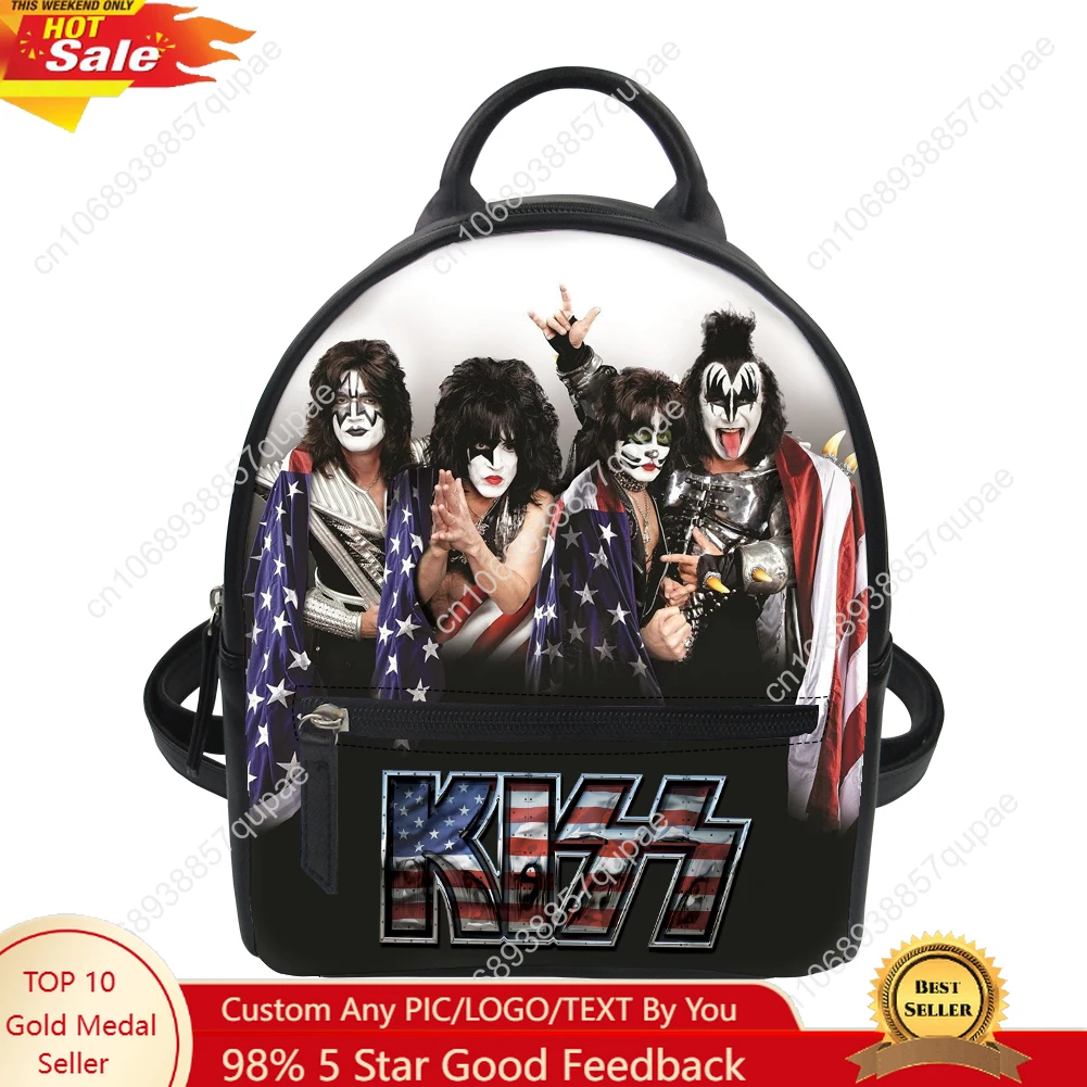 Kiss Rock Band Custom Backpack Purse Women Vintage Rock Carter Schoolbags Double Shoulder Bag Mini Daypack Leather Travel Bag
Kiss Rock Band Custom Backpack Purse Women Vintage Rock Carter Schoolbags Double Shoulder Bag Mini Daypack Leather Travel Bag