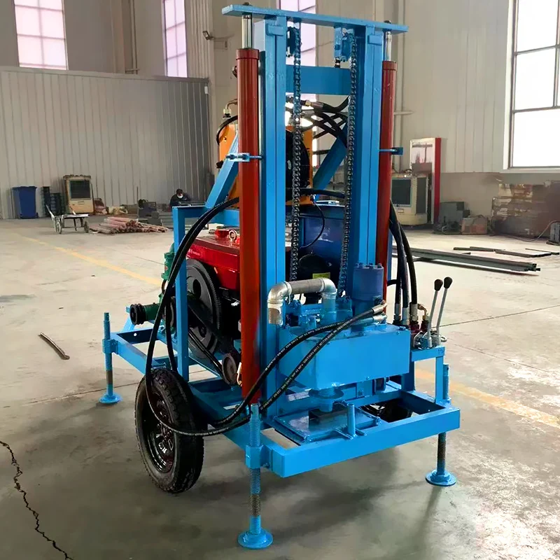 Customized Hydraulic Drive Water Well Drilling Rig Portable Design 30HP 150m
Customized Hydraulic Drive Water Well Drilling Rig Portable Design 30HP 150m