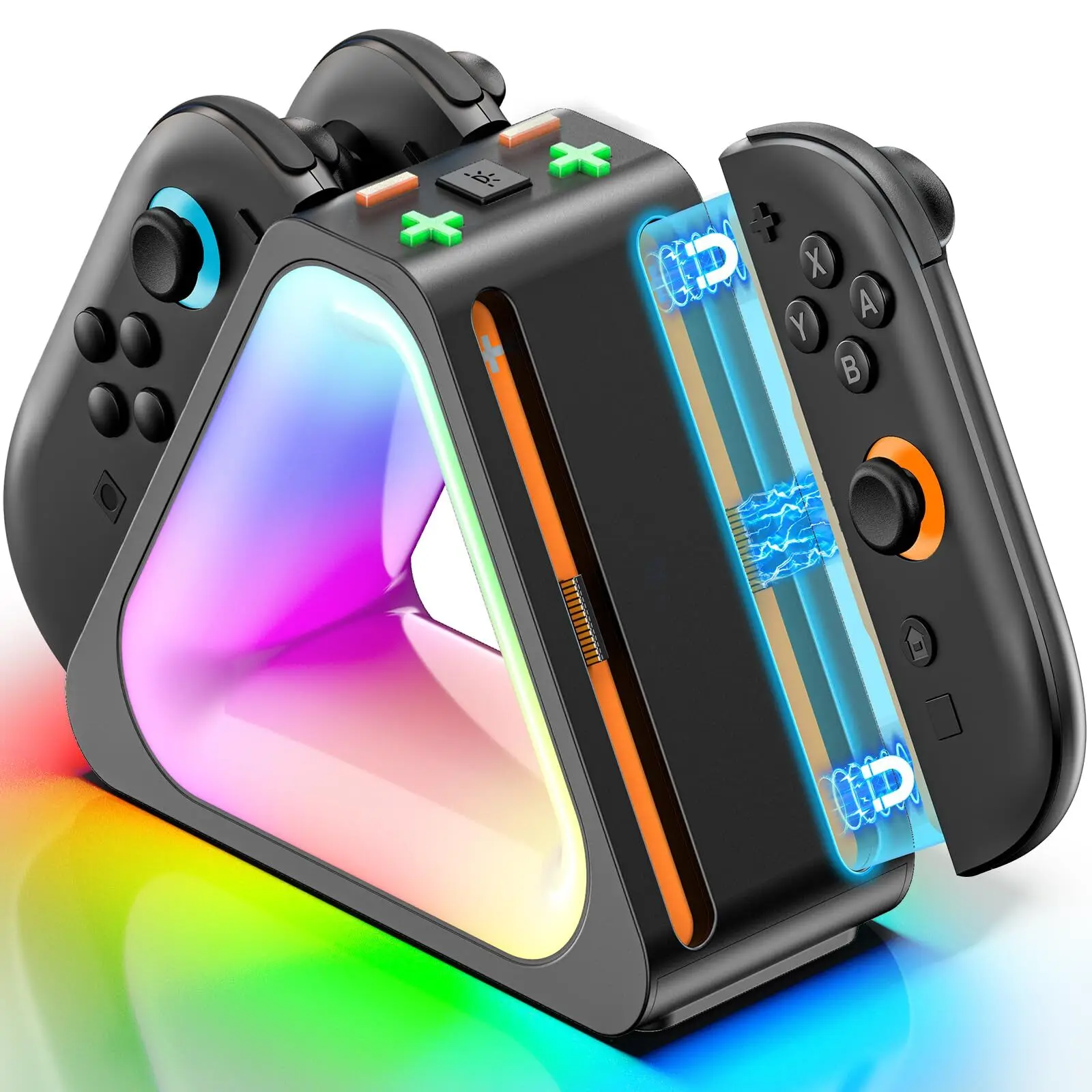 Charging Dock for 2025 Nintendo Switch 2 JoyCon, Docking Station for SW2, Ergonomics & Magnetic Fast Charger with Type-C Cord
Charging Dock for 2025 Nintendo Switch 2 JoyCon, Docking Station for SW2, Ergonomics & Magnetic Fast Charger with Type-C Cord