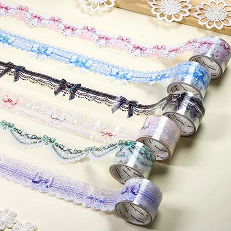 3rolls Lace Theme Shell-Shimmer Pull-Tape Adhesive Tape Sticker Roll for Journal Scrapbooking Decorating Supplies, Mr. Paper
3rolls Lace Theme Shell-Shimmer Pull-Tape Adhesive Tape Sticker Roll for Journal Scrapbooking Decorating Supplies, Mr. Paper