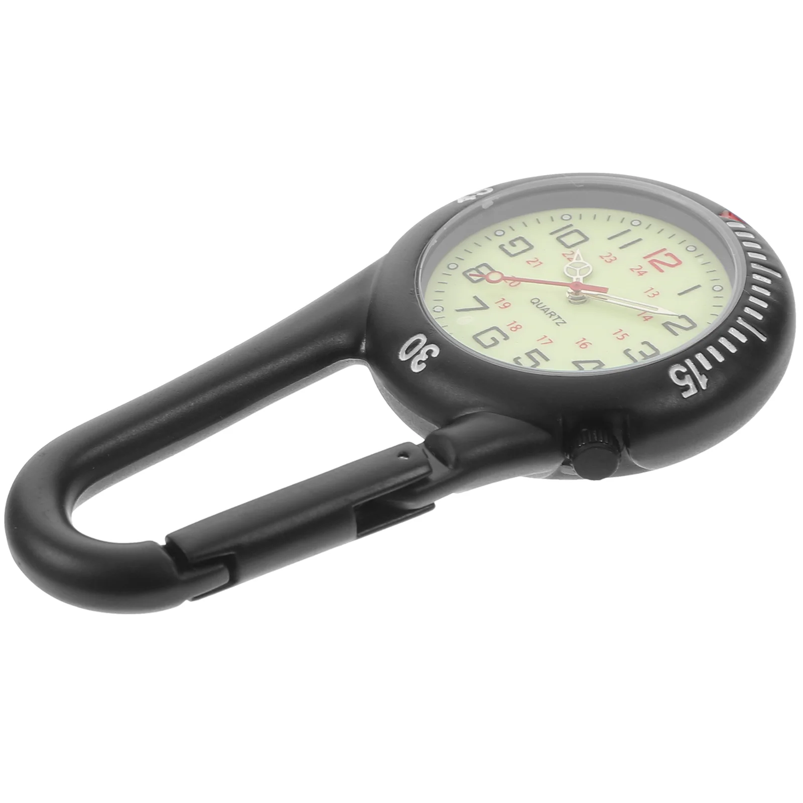 Clip-on Quartz Light Alloy Unisex Backpack Buckle Belt Fob Watch Black With White Dial For Doctors Nurses Climbing (
Clip-on Quartz Light Alloy Unisex Backpack Buckle Belt Fob Watch Black With White Dial For Doctors Nurses Climbing (