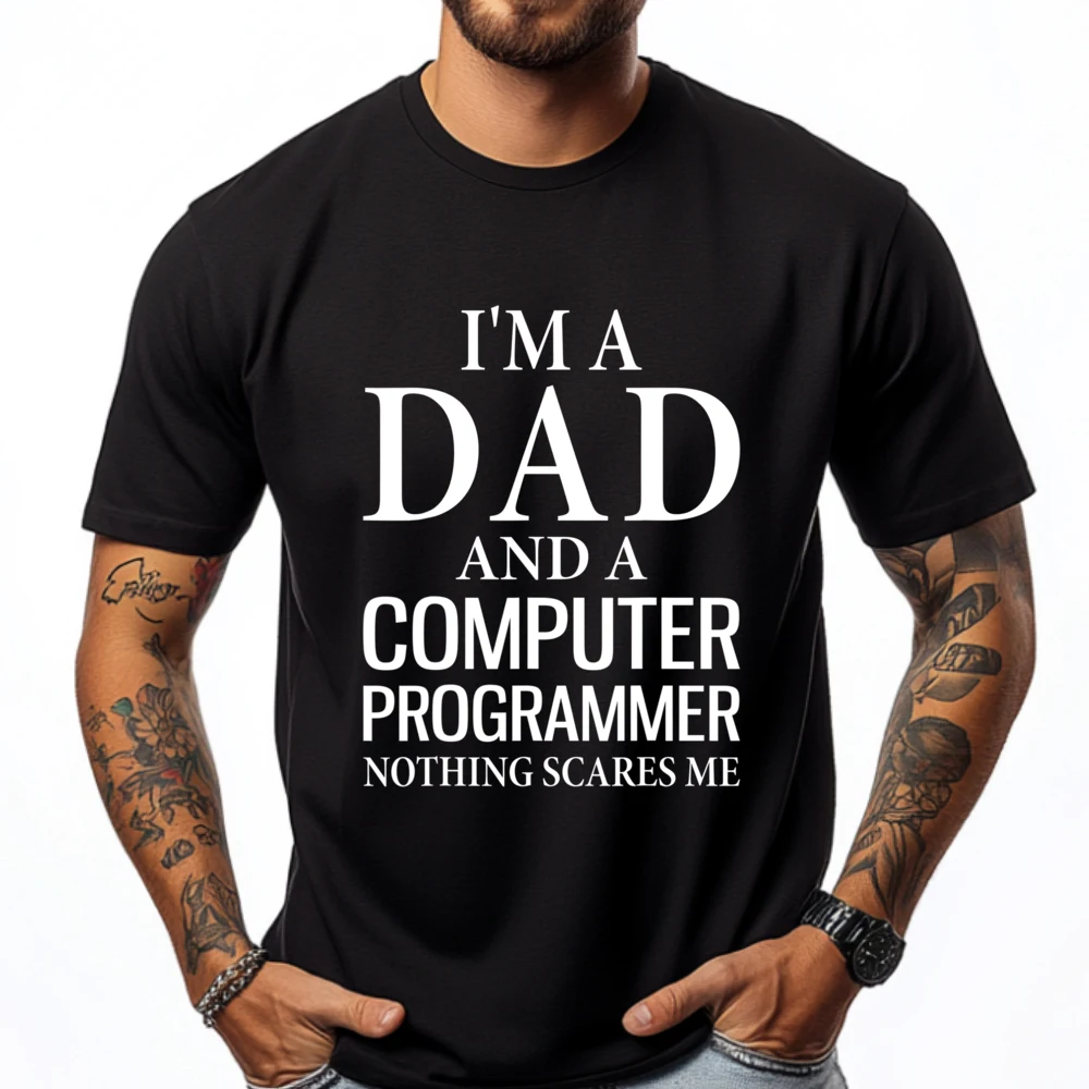 I M A Dad And A Computer Programmer Nothing Scares Me Coding Men's T-Shirts Short Sleeve T-Shirt Big And Tall
I M A Dad And A Computer Programmer Nothing Scares Me Coding Men's T-Shirts Short Sleeve T-Shirt Big And Tall