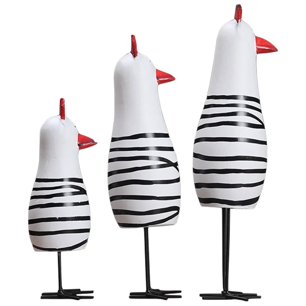 3pcs Wood Rooster Statue Figurine Decorative Ornaments Kitchen Shelf Living Room Accessories Chicken Home Decor Animal Model
3pcs Wood Rooster Statue Figurine Decorative Ornaments Kitchen Shelf Living Room Accessories Chicken Home Decor Animal Model