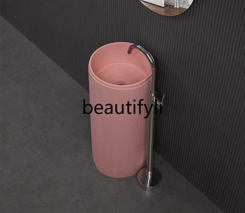 ss25 Pink basin, integrated washbasin, column type floor column basin, matte pink column basin.
ss25 Pink basin, integrated washbasin, column type floor column basin, matte pink column basin.