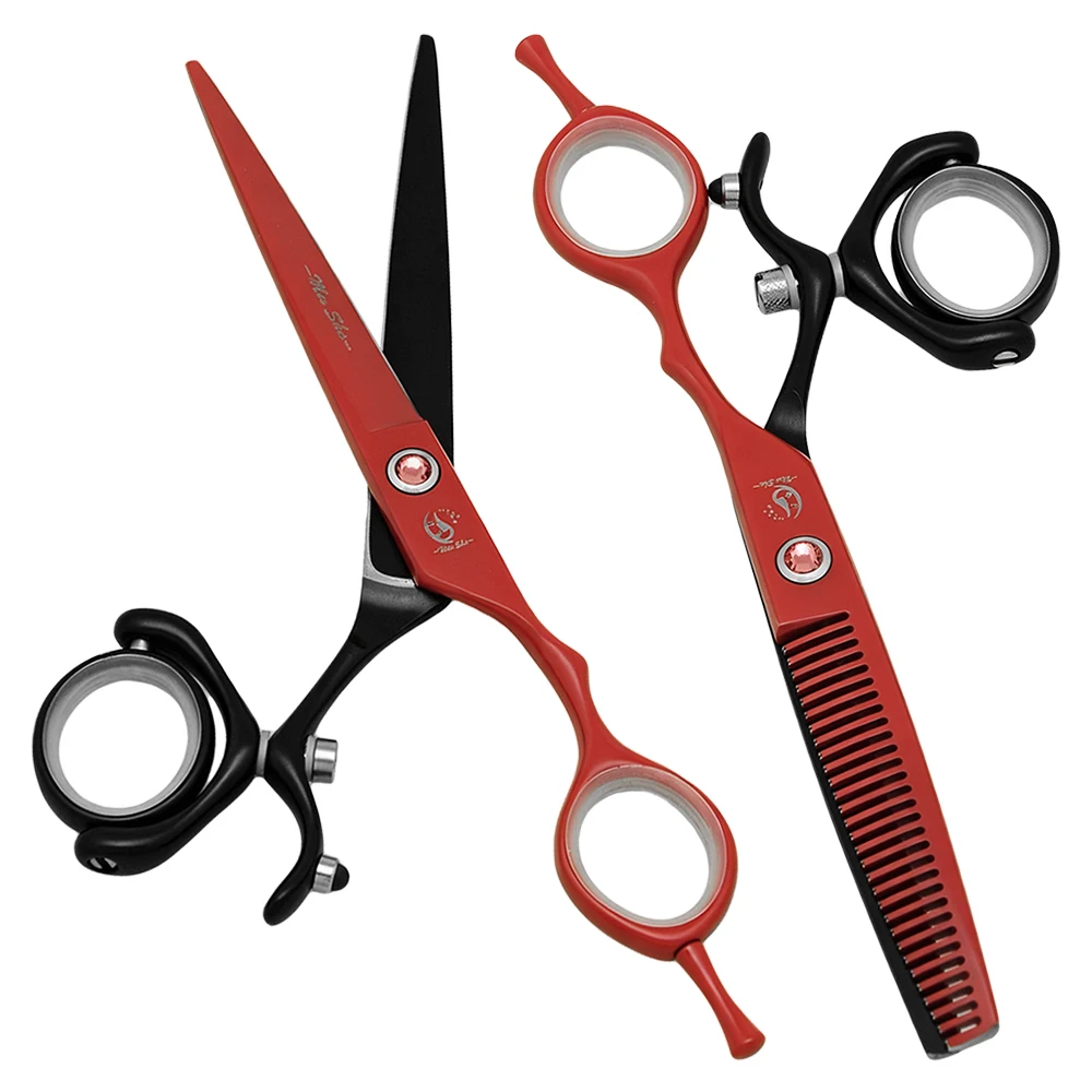 6.0" Swivel Thumb Professional Cutting Shears Japan Steel Hair Scissors Set Salon Thinning Scissors Good Quality Clippers A0119A
6.0" Swivel Thumb Professional Cutting Shears Japan Steel Hair Scissors Set Salon Thinning Scissors Good Quality Clippers A0119A