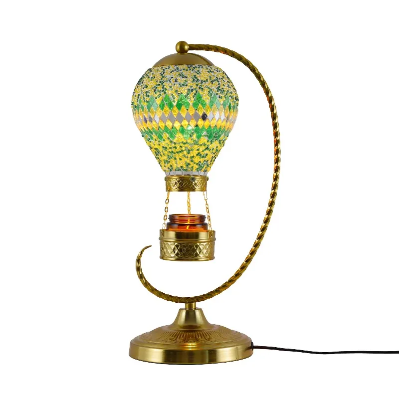 New Design Handmade, Style Hot Air Balloon Desk Lamp with Mosaic, Stained Glass Dome Lamp Shade Flexible E14 Bulb 
New Design Handmade, Style Hot Air Balloon Desk Lamp with Mosaic, Stained Glass Dome Lamp Shade Flexible E14 Bulb