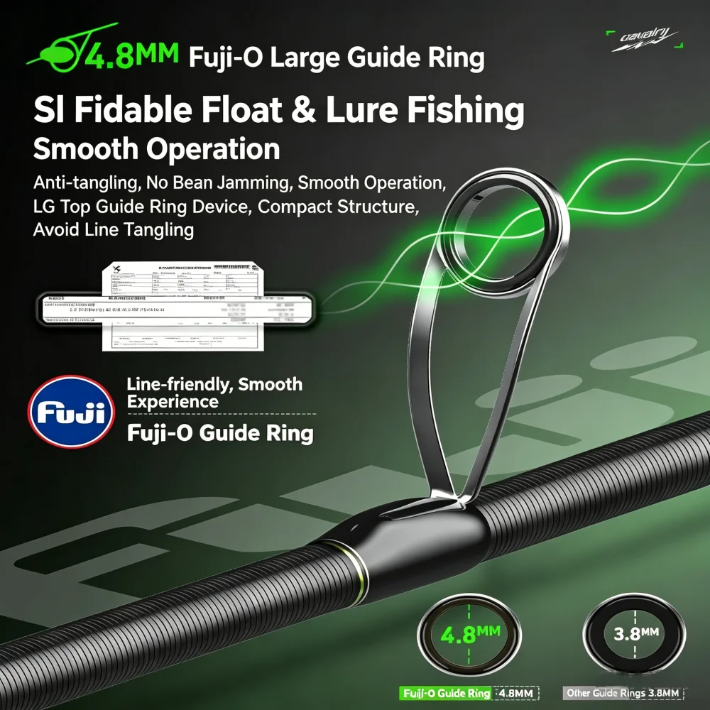 TRY&V Cavalry Sliding Float Combo Long Cast Fuji Guide Ring 24T+ 30T Carbon With Fuji K Bracket All Round Lure Fishing Rod
TRY&V Cavalry Sliding Float Combo Long Cast Fuji Guide Ring 24T+ 30T Carbon With Fuji K Bracket All Round Lure Fishing Rod