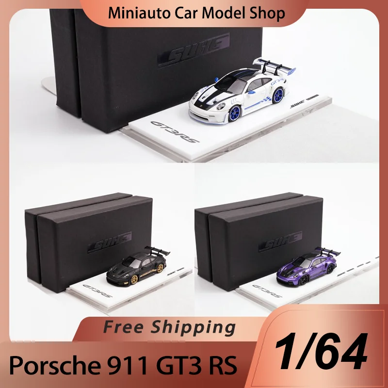 SUHE Resin Miniature Car Model Toy 1:64 Scale Porsche 911 Gt3 Rs Matte Black Collectible For Collection Desktop Display Hobby
SUHE Resin Miniature Car Model Toy 1:64 Scale Porsche 911 Gt3 Rs Matte Black Collectible For Collection Desktop Display Hobby