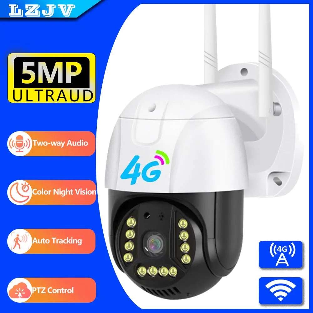 LZJV 4G/WIFI Camera Security IP Wireless CCTV Surveillance Cameras Outdoor Waterproof Auto Tracking Two Way Audio Baby Monitor
LZJV 4G/WIFI Camera Security IP Wireless CCTV Surveillance Cameras Outdoor Waterproof Auto Tracking Two Way Audio Baby Monitor