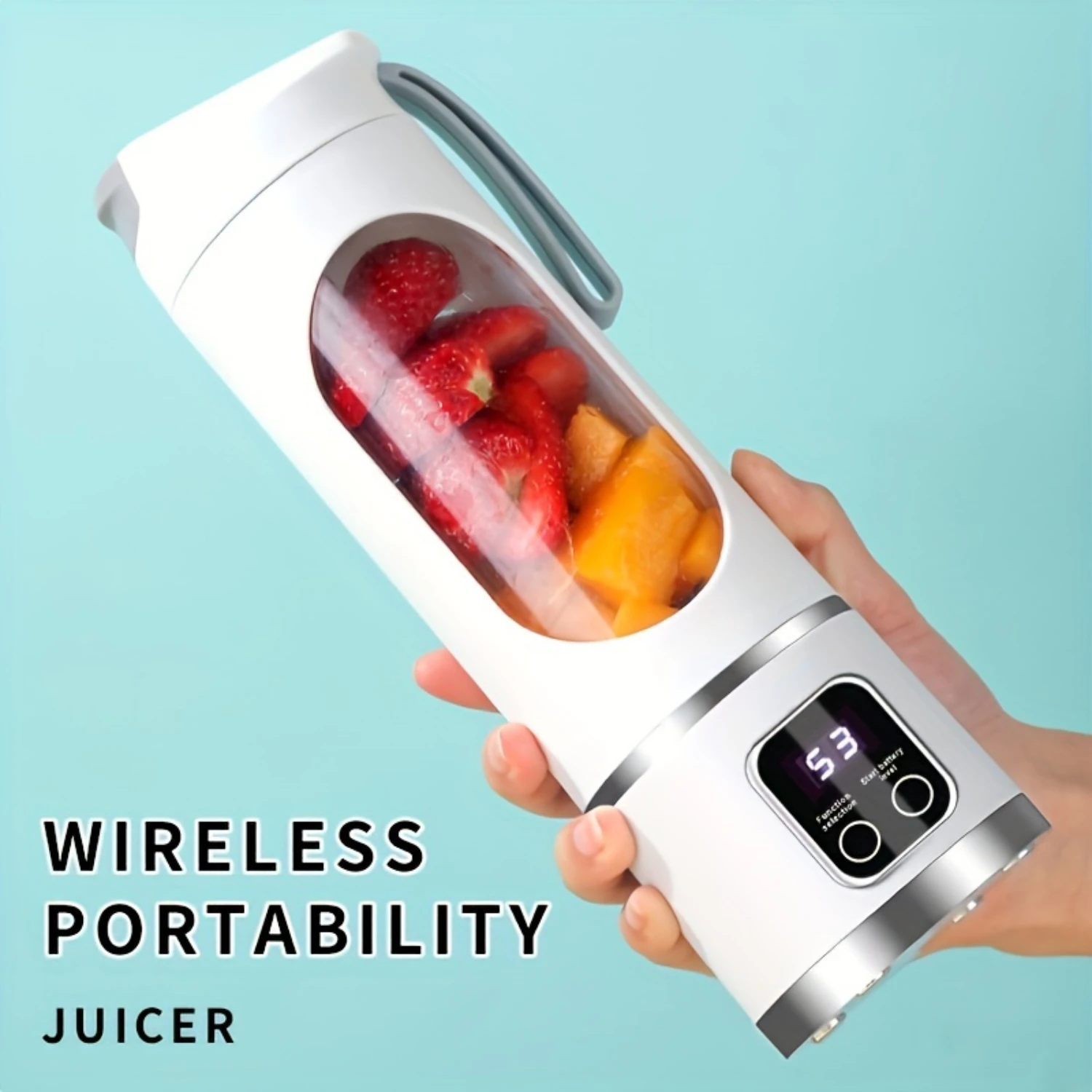 LED Display Mixer, 450ml USB Rechargeable Portable Mixer For Milkshakes And Milkshakes - Equipped With A 12 Piece Juicer - Small
LED Display Mixer, 450ml USB Rechargeable Portable Mixer For Milkshakes And Milkshakes - Equipped With A 12 Piece Juicer - Small