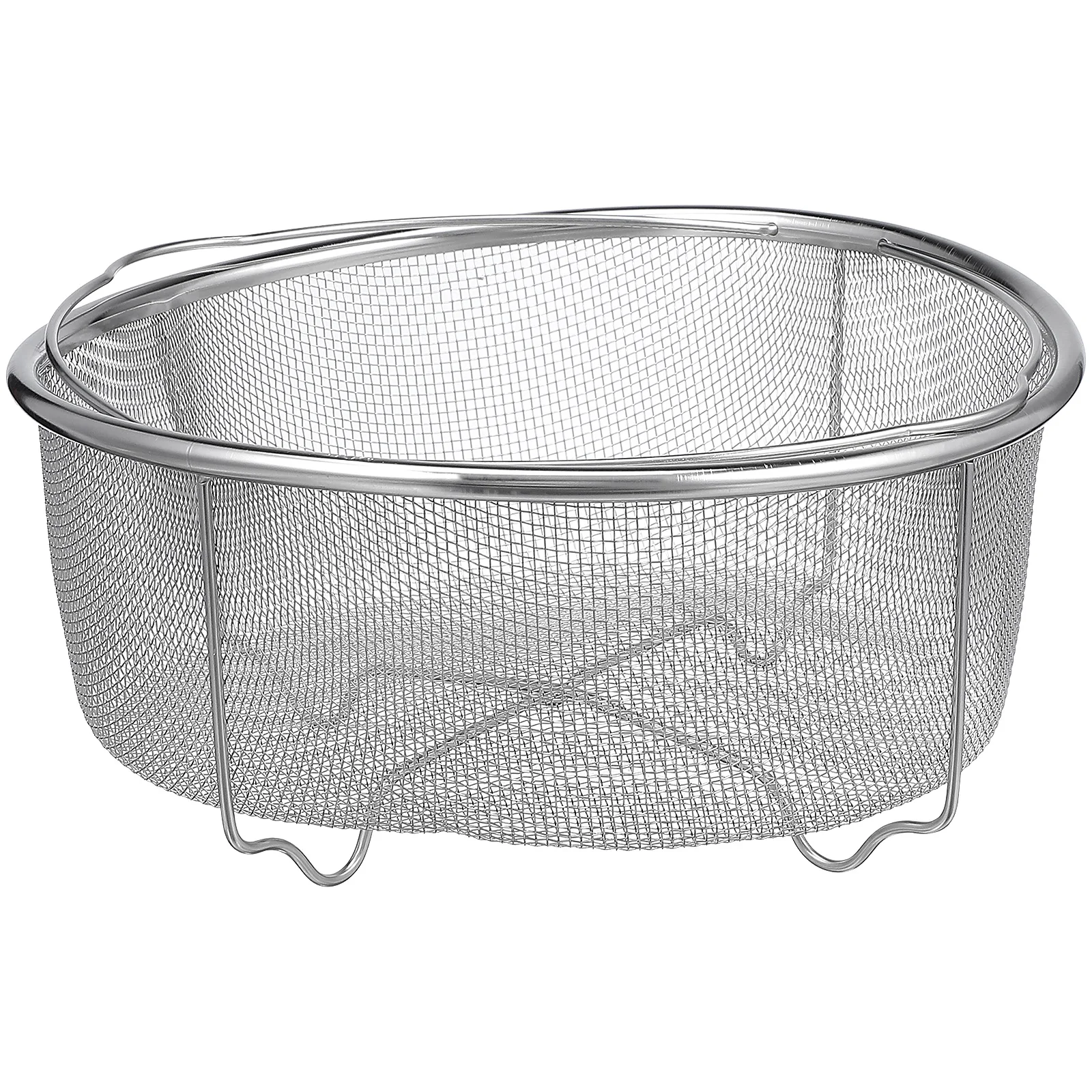 Stainless Steel Steamer Basket Strainer Colander Kitchen Drainage Fruit Vegetable Wash Sink Soaking Filter Mesh Basket
Stainless Steel Steamer Basket Strainer Colander Kitchen Drainage Fruit Vegetable Wash Sink Soaking Filter Mesh Basket
