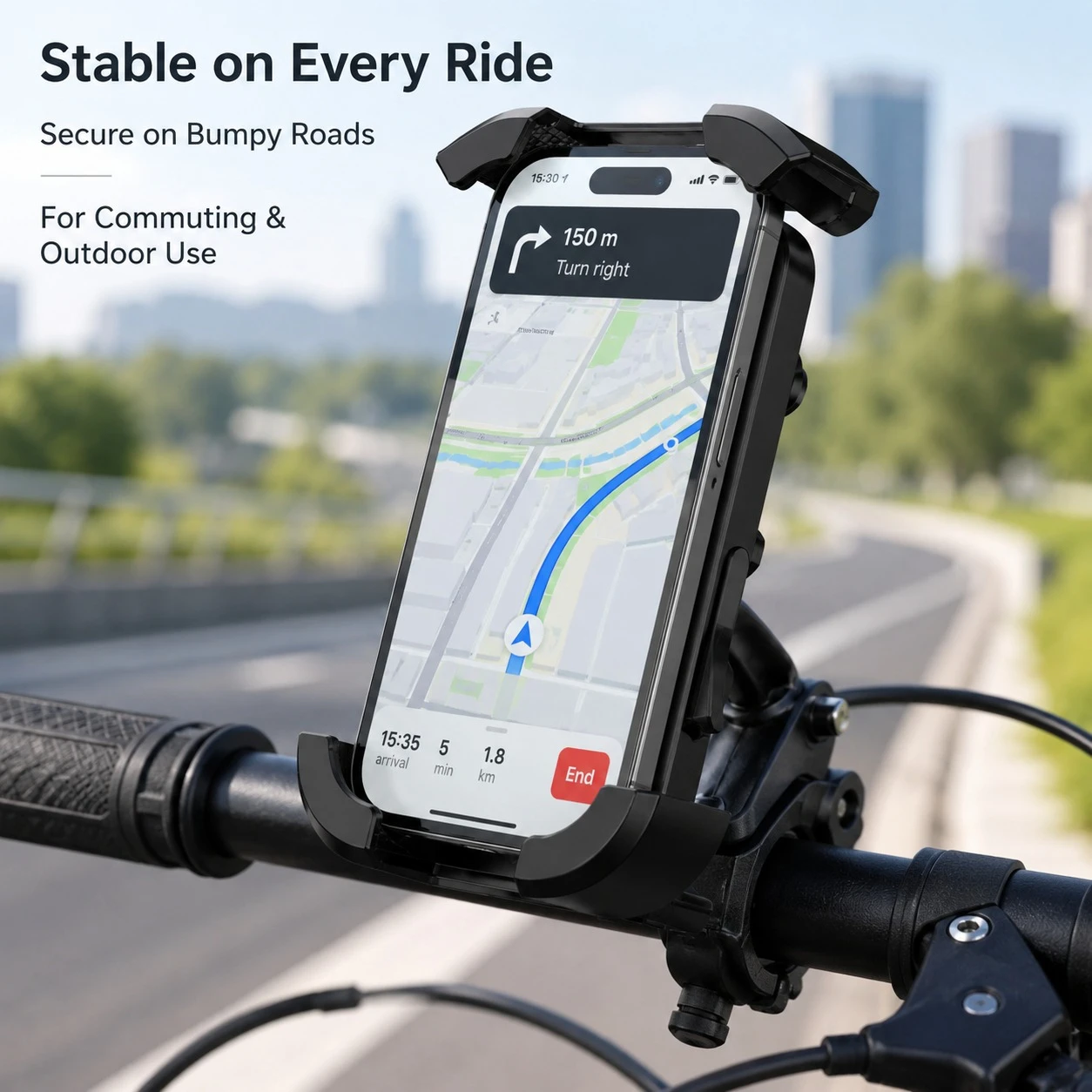 Car Phone Holder, Durable ABS & Silicone, Shock-Absorbing, One-Hand Install, Anti-Drop Lock, Tool-Free Black Mount for Cars
Car Phone Holder, Durable ABS & Silicone, Shock-Absorbing, One-Hand Install, Anti-Drop Lock, Tool-Free Black Mount for Cars