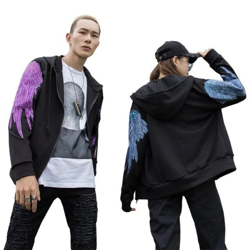 2026 New Men Hoodies Sweatshirts Coat Couple Outfit Spring Autumn Cardigan Jacket Embroidery Angel Wings Hooded Sweatshirt
2026 New Men Hoodies Sweatshirts Coat Couple Outfit Spring Autumn Cardigan Jacket Embroidery Angel Wings Hooded Sweatshirt