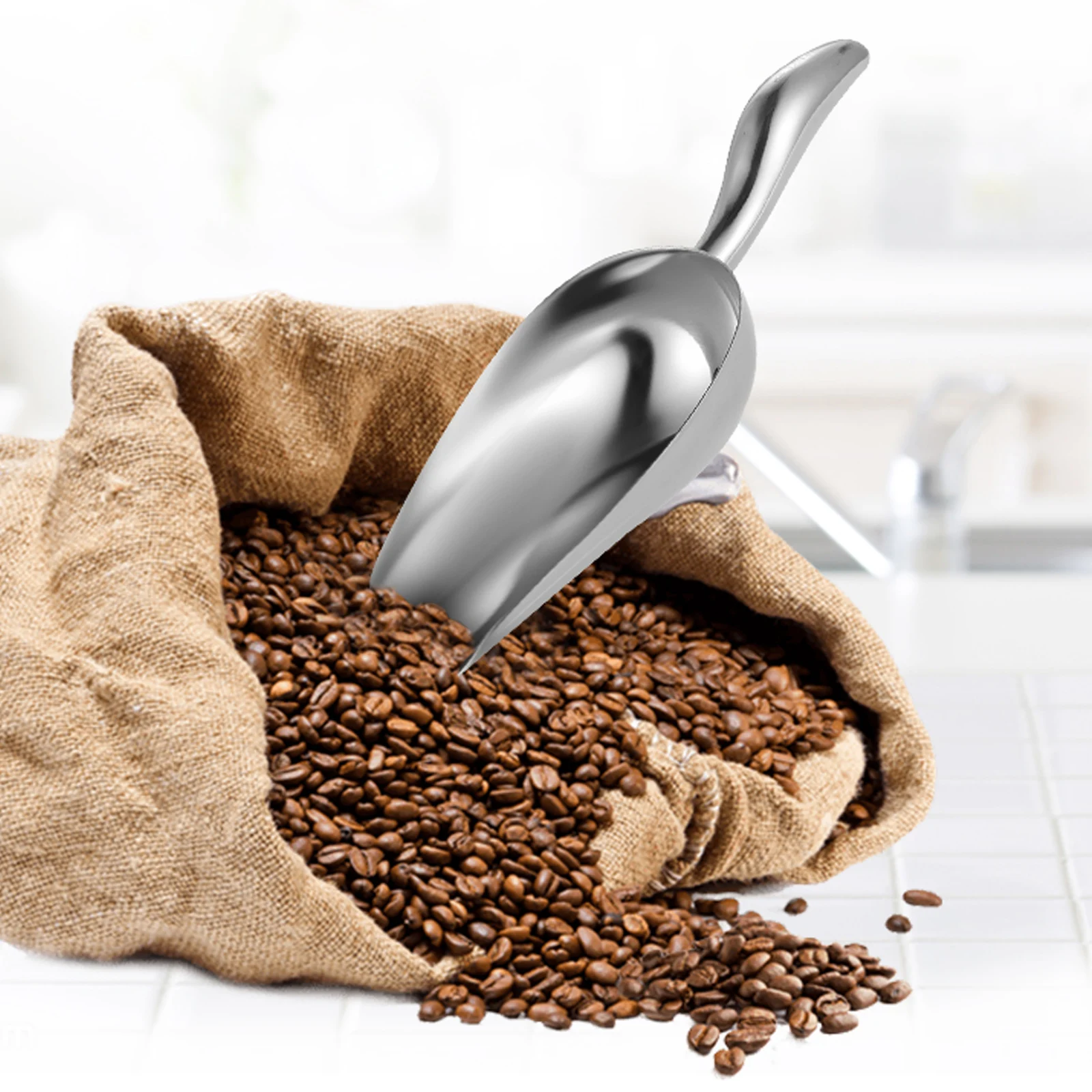 Scoop Stainless Steel Shovel Candies Sugar Metal Silver Utility for Bar Ice Bucket
Scoop Stainless Steel Shovel Candies Sugar Metal Silver Utility for Bar Ice Bucket