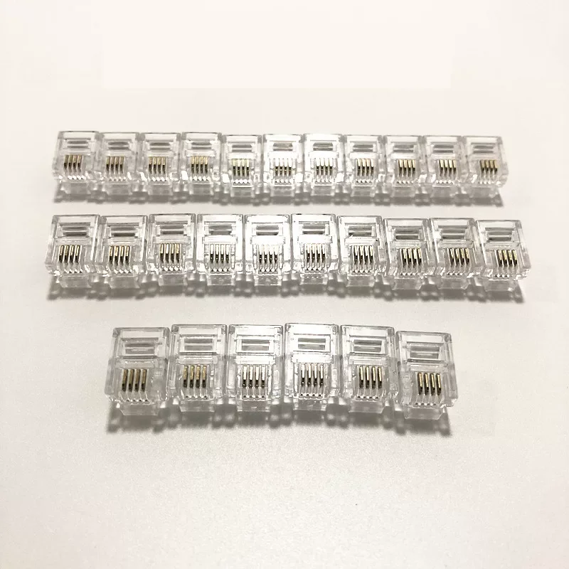 10PCS 6P6C 6P4C 6P2C 4P4C Crystal Head Modular Plugs for RJ25 RJ14 RJ11 Jack Phone Cables
10PCS 6P6C 6P4C 6P2C 4P4C Crystal Head Modular Plugs for RJ25 RJ14 RJ11 Jack Phone Cables