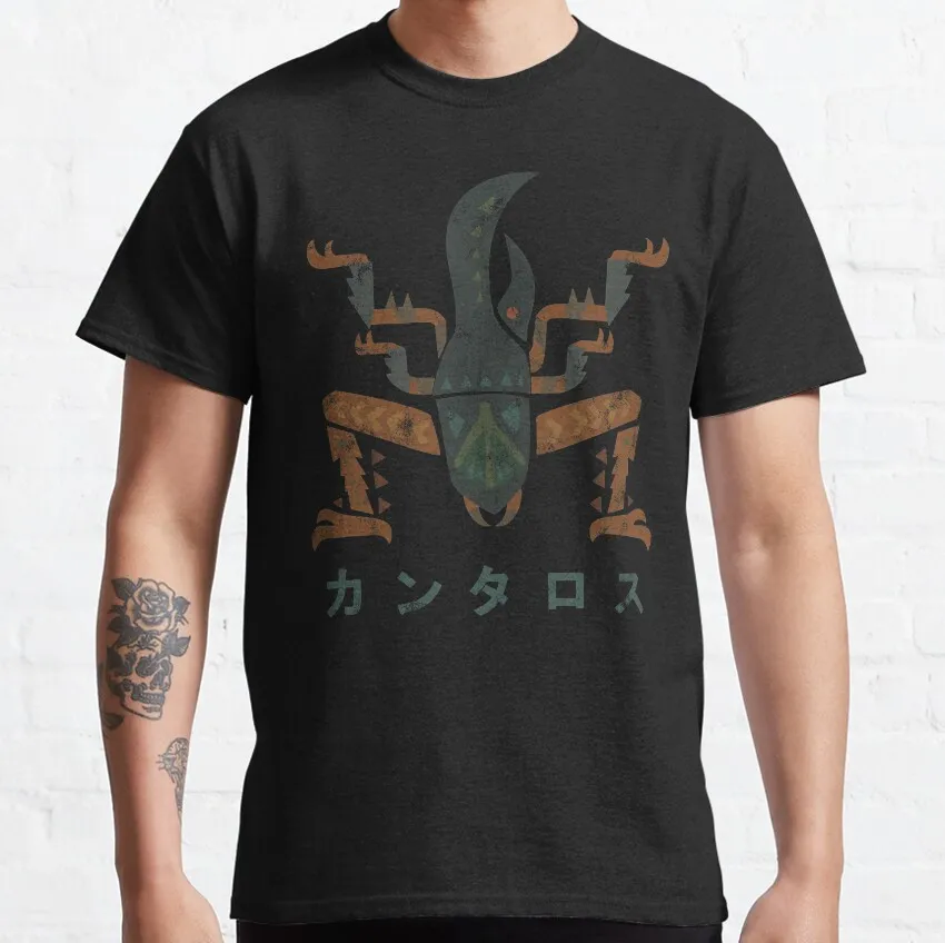 Retro Monster hunter world Hornetaur Kanji gift t shirt for men Cartoon Video game MHW Graphic Tee Y2K Clothes All size tops
Retro Monster hunter world Hornetaur Kanji gift t shirt for men Cartoon Video game MHW Graphic Tee Y2K Clothes All size tops