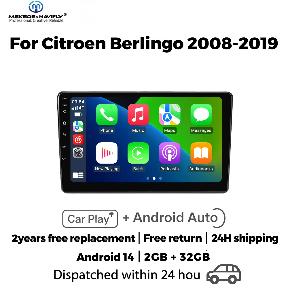 Автомагнитола MEKEDE&NAVIFLY на Android 14 для Citroen Berlingo B9 и Peugeot Partner 2008-2019, центральная мультимедийная система, умная аудиосистема для автомобиля.
Автомагнитола MEKEDE&NAVIFLY на Android 14 для Citroen Berlingo B9 и Peugeot Partner 2008-2019, центральная мультимедийная система, умная аудиосистема для автомобиля.