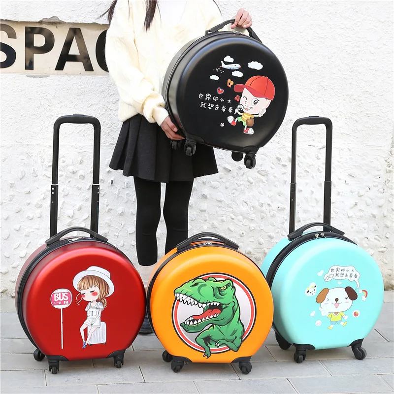18 Inch Cartoon Cute Children's Travel Luggage Round Shape Lightweight Kids Trolley Suitcase With Wheels Boarding Case For Boys
18 Inch Cartoon Cute Children's Travel Luggage Round Shape Lightweight Kids Trolley Suitcase With Wheels Boarding Case For Boys
