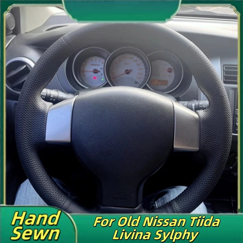 Car Steering Wheel Cover Hand-Sewn Microfiber Leather For Old Nissan Tiida Livina Sylphy Car Interior Accessories
Car Steering Wheel Cover Hand-Sewn Microfiber Leather For Old Nissan Tiida Livina Sylphy Car Interior Accessories