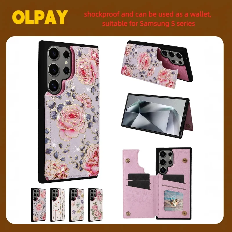 OLPAY Wallet Phone Case For Samsung Galaxy S25FE S25Edge S25Ultra S25+ S24Ultra S23Ultra S22 S21 S20 With Card Holder,Cash Slot
OLPAY Wallet Phone Case For Samsung Galaxy S25FE S25Edge S25Ultra S25+ S24Ultra S23Ultra S22 S21 S20 With Card Holder,Cash Slot