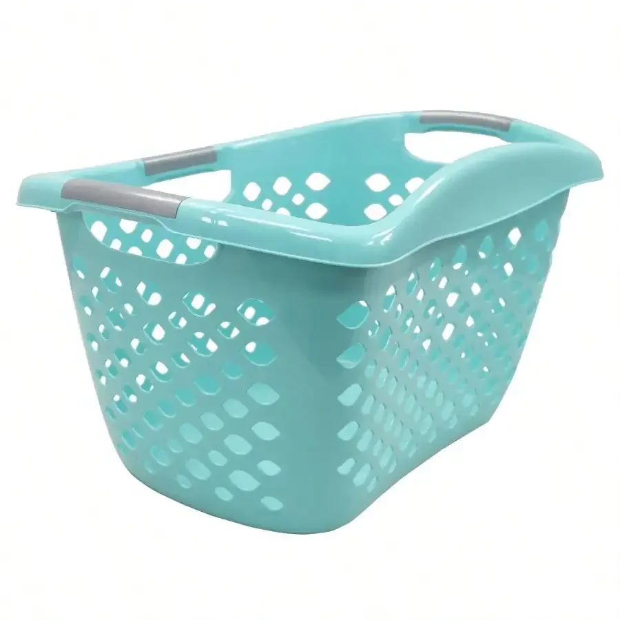 Комплект из 2 корзин для белья Bushel 1,8 с ручкой на бедрах, бирюзовый пластиковый корзина для взрослых/призраков, организация спальни и шкафа
Комплект из 2 корзин для белья Bushel 1,8 с ручкой на бедрах, бирюзовый пластиковый корзина для взрослых/призраков, организация спальни и шкафа