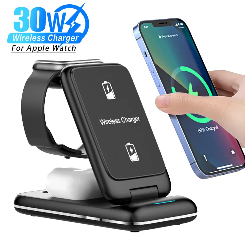 3 in 1 Foldable 30W Fast Wireless Charger Stand For iPhone 16 15 14 13 12 11 Apple Watch 8 7 6 Airpods Pro Charging Dock Station
3 in 1 Foldable 30W Fast Wireless Charger Stand For iPhone 16 15 14 13 12 11 Apple Watch 8 7 6 Airpods Pro Charging Dock Station