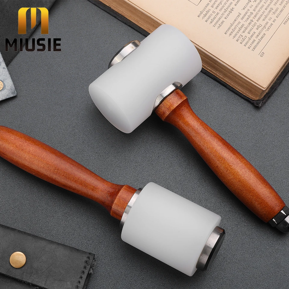 MIUSIE 2PCS Leather Carving Hammer Leathercraft Mallet Nylon Wood Handle Hammer Mallet for DIY Stamping Sew Leather Cowhide Tool
MIUSIE 2PCS Leather Carving Hammer Leathercraft Mallet Nylon Wood Handle Hammer Mallet for DIY Stamping Sew Leather Cowhide Tool