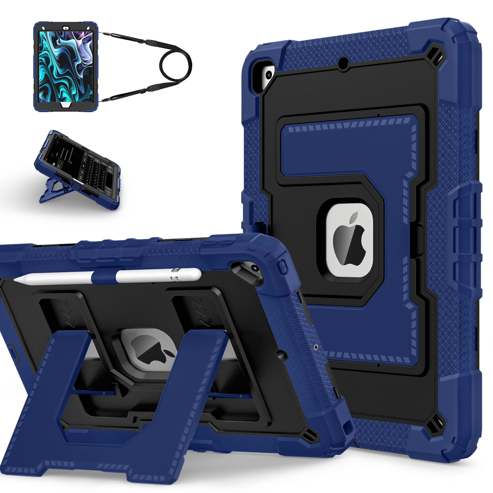 Универсальный чехол-подставка Armor Larger для iPad 10,2, 2019, 2020, 2021, 7, 8, 9-го поколения. Сверхмощный чехол с плечевым ремнем, противоударный
Универсальный чехол-подставка Armor Larger для iPad 10,2, 2019, 2020, 2021, 7, 8, 9-го поколения. Сверхмощный чехол с плечевым ремнем, противоударный